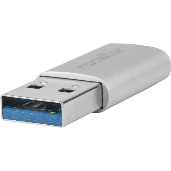 Rocstor Y10A207-A1 Premium USB 3.0 Hi-Speed Adapter, USB Type A to USB-C (M/F), Reversible, Molded, Nickel Plated
