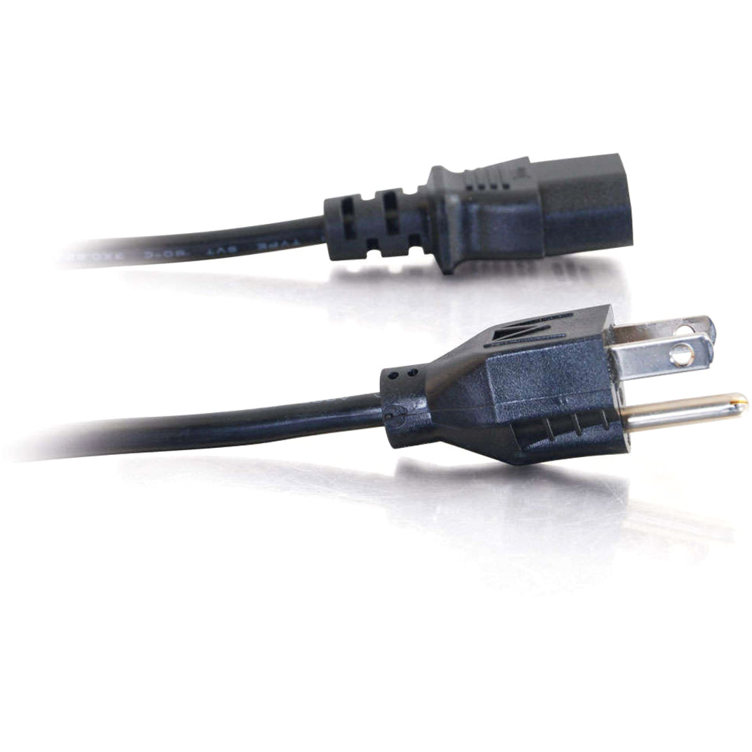 C2G 03133 6ft 18 AWG Universal Power Cord, NEMA 5-15P to IEC320C13