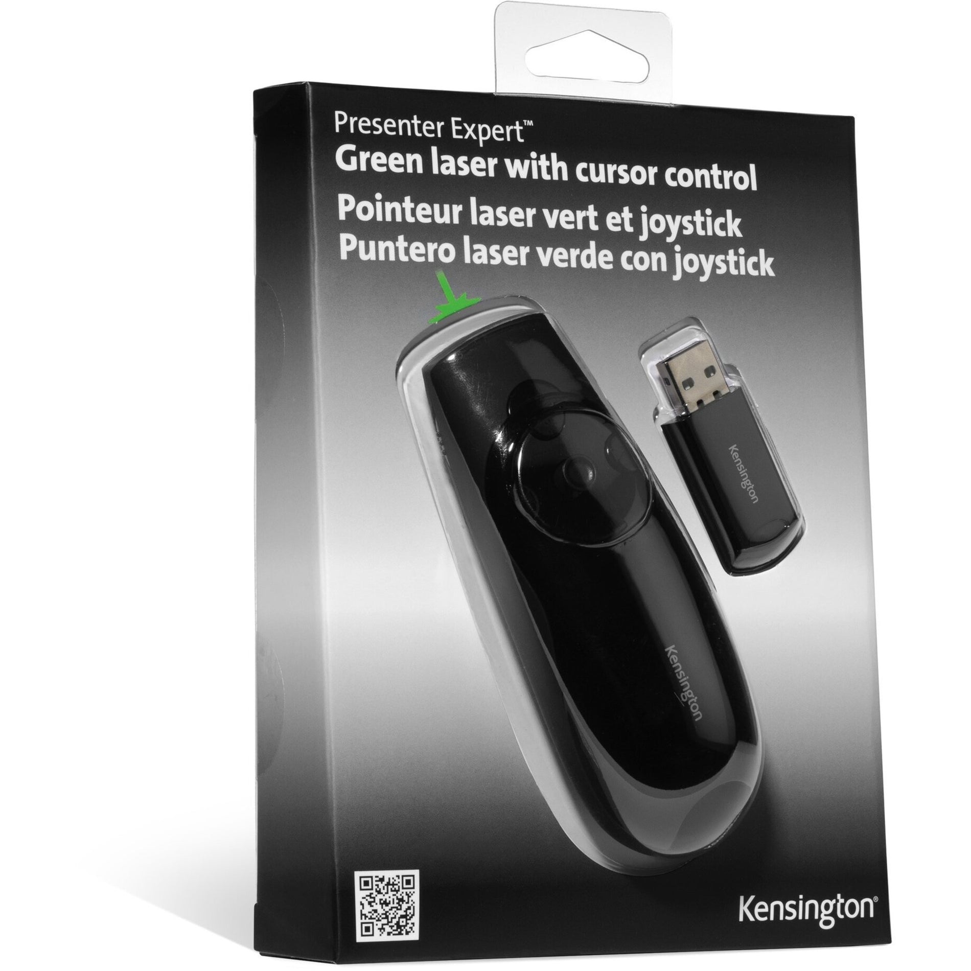 Kensington K72426AMA Presenter Expert Mouse/Presentation Pointer, Wireless Laser Technology, USB Interface