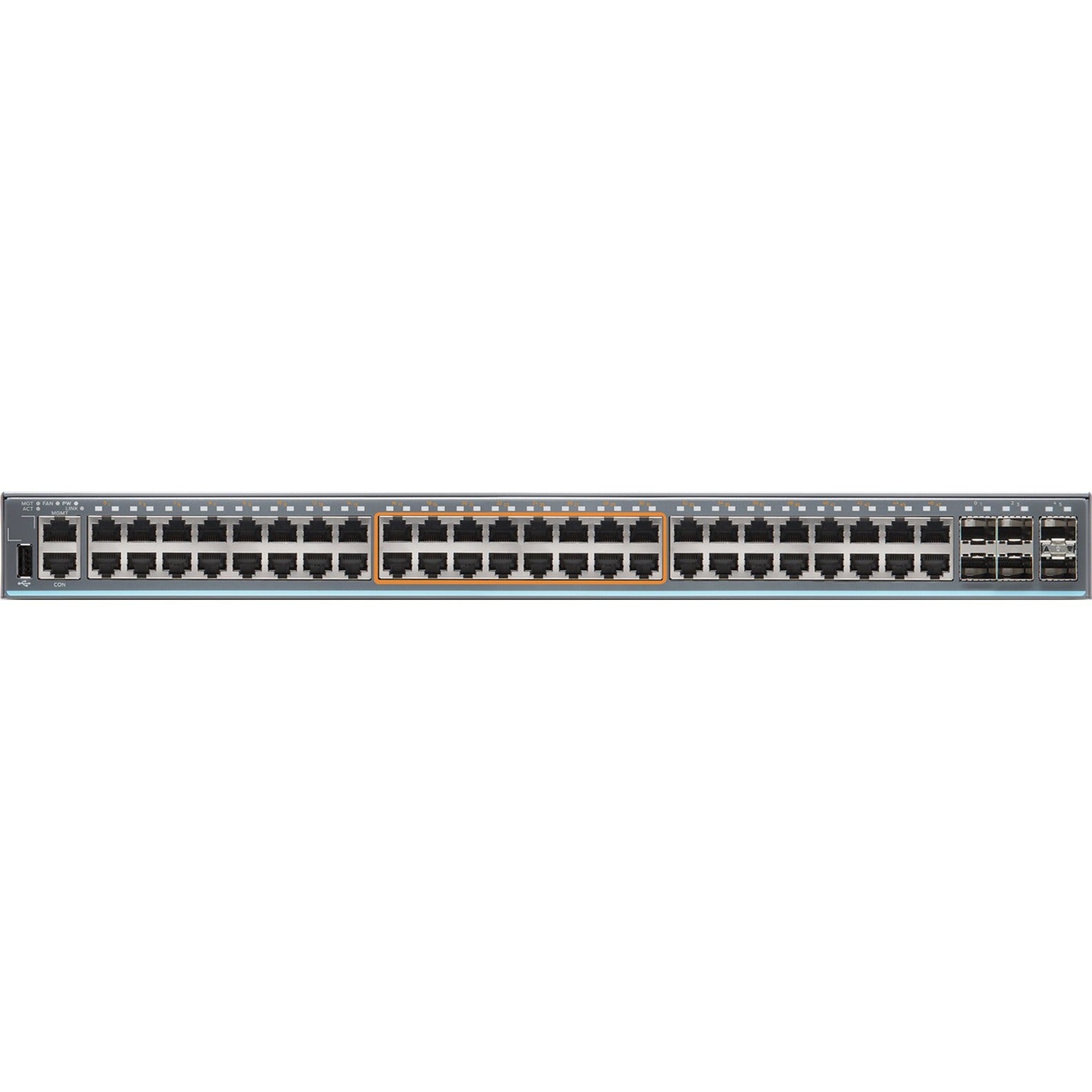 Juniper EX2300-48MP Ethernet Switch, Layer 3 Switch, 48 Network Ports, 10/100/1000Base-T, 2.5GBase-T, 10GBase-X, Optical Fiber, Twisted Pair