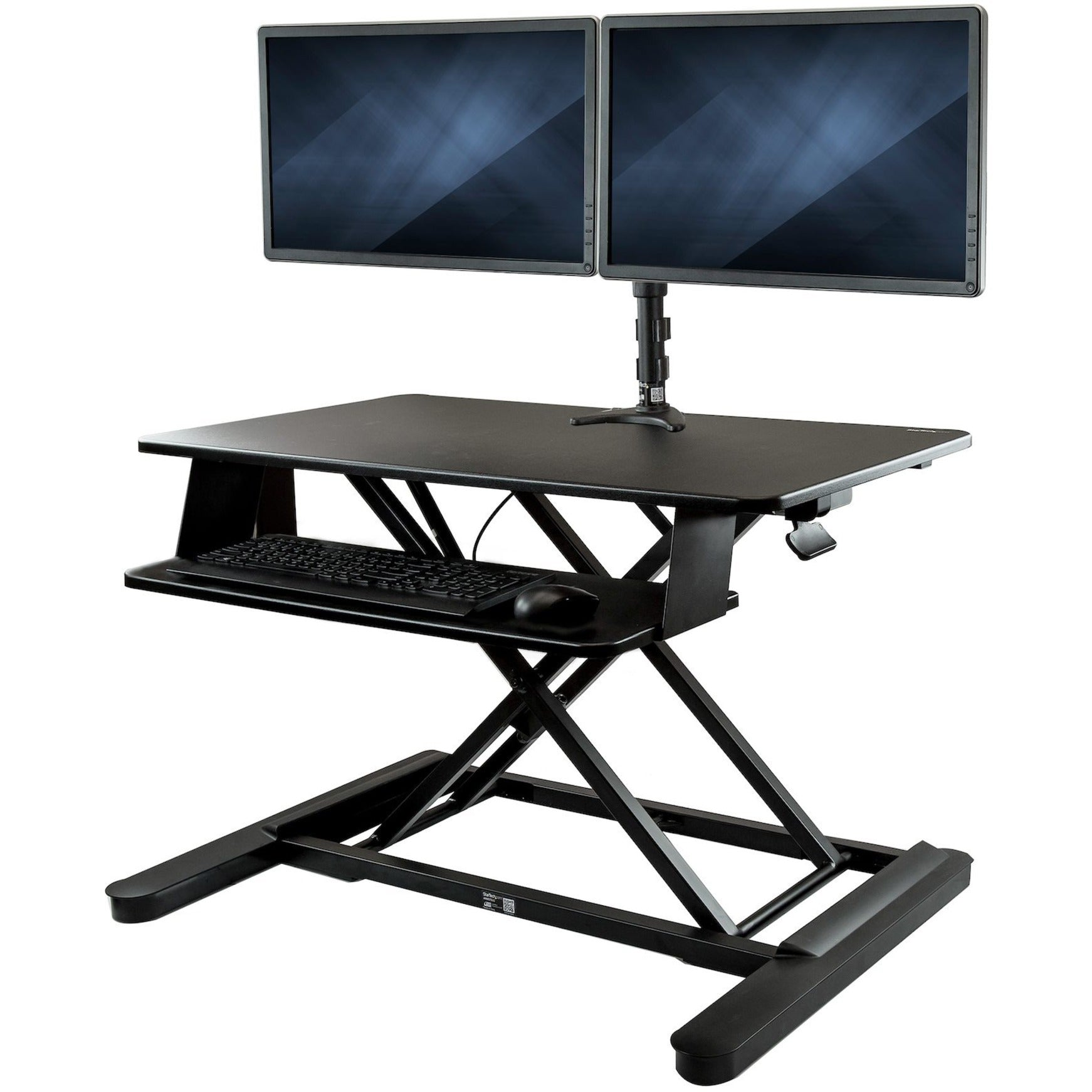 StarTech.com BNDSTSLGDUAL Dual Monitor Sit-Stand Schreibtisch-Konverter - 35" Breite Arbeitsfläche