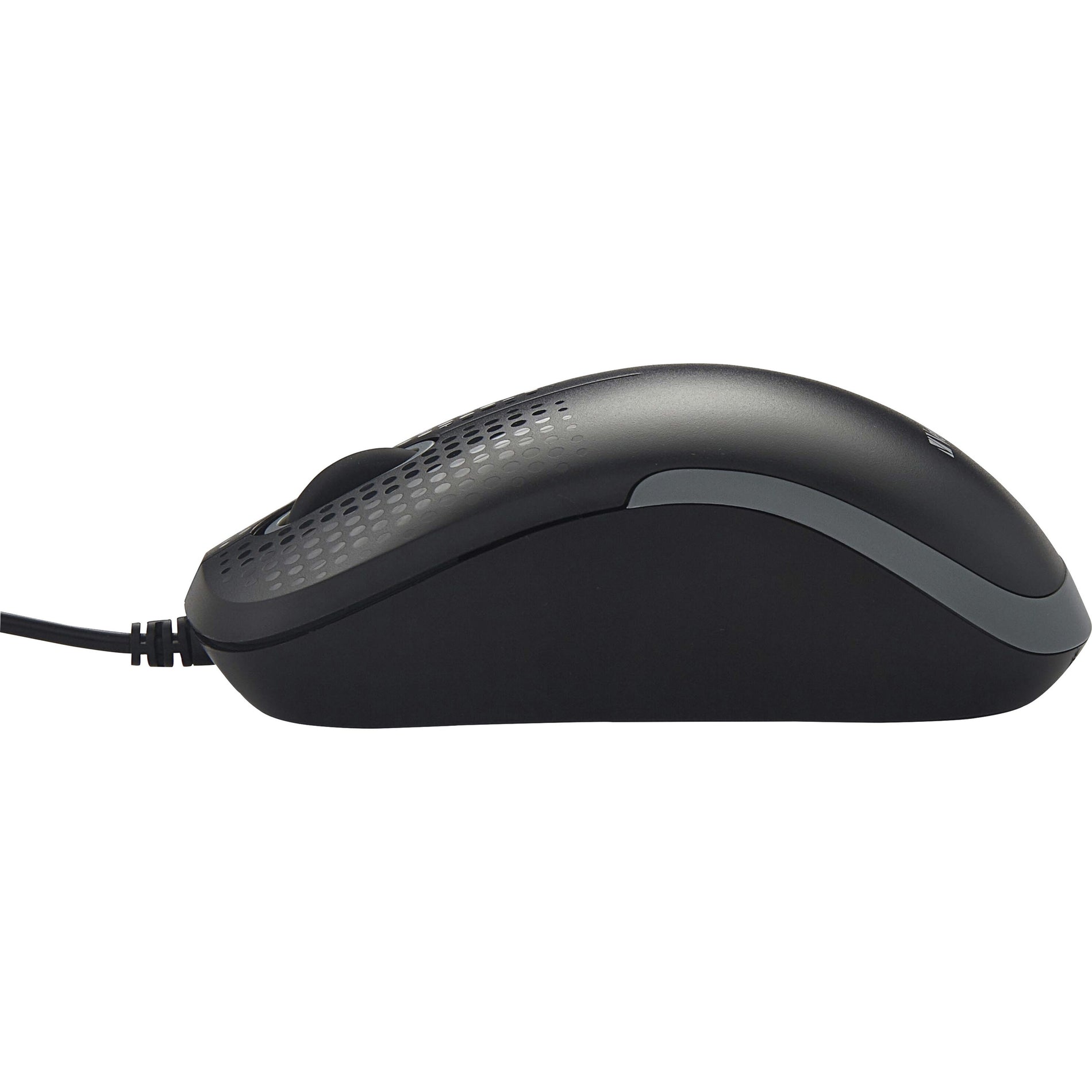 Verbatim 99790 Silent Corded Optical Mouse - Black, USB Type A, Scroll Wheel