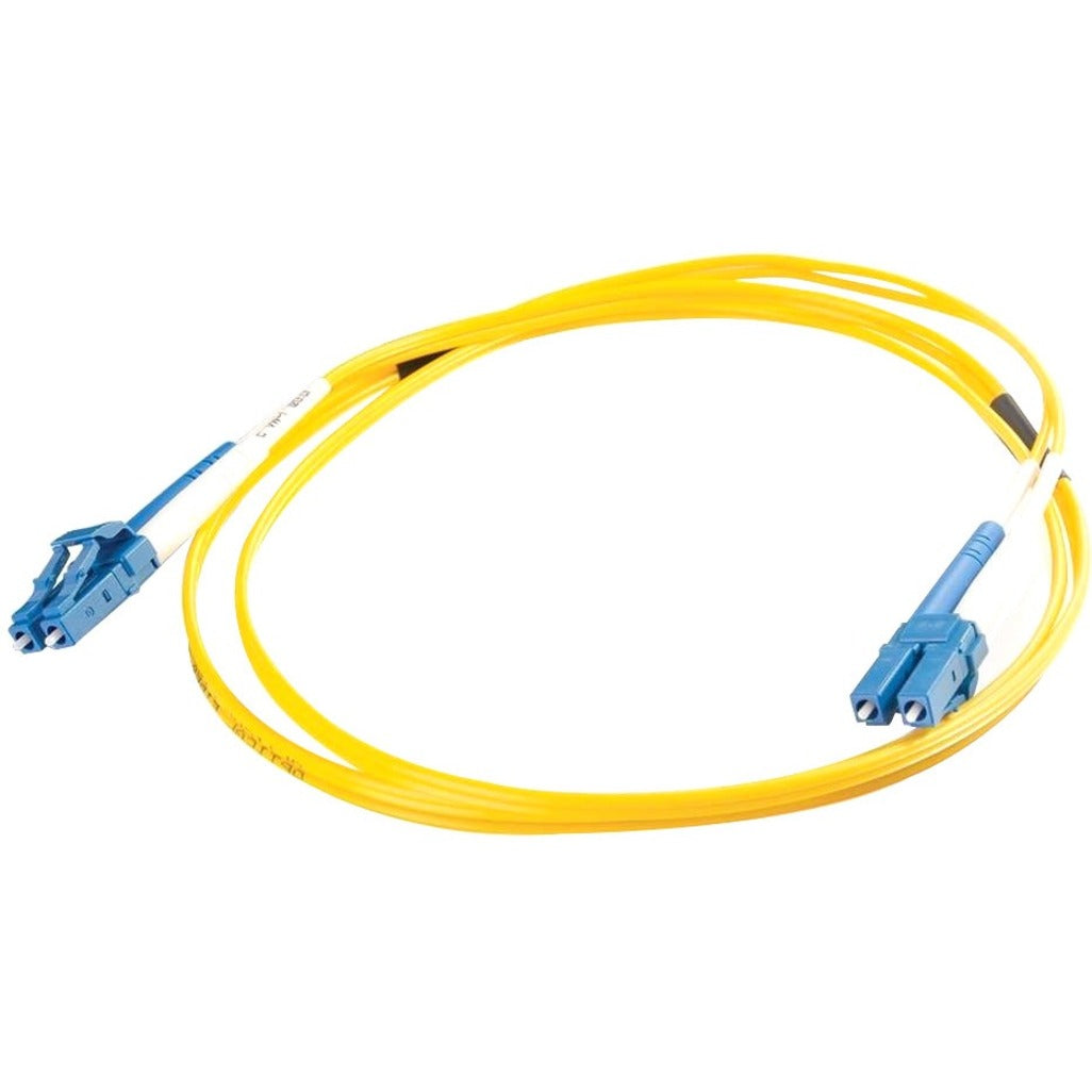 C2G 37466 98.4ft (30m) LC-LC 9/125 OS2 Duplex Single-Mode PVC Fiber Optic Cable, Yellow