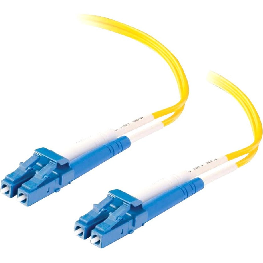 C2G 37466 98.4ft (30m) LC-LC 9/125 OS2 Duplex Single-Mode PVC Fiber Optic Cable, Yellow