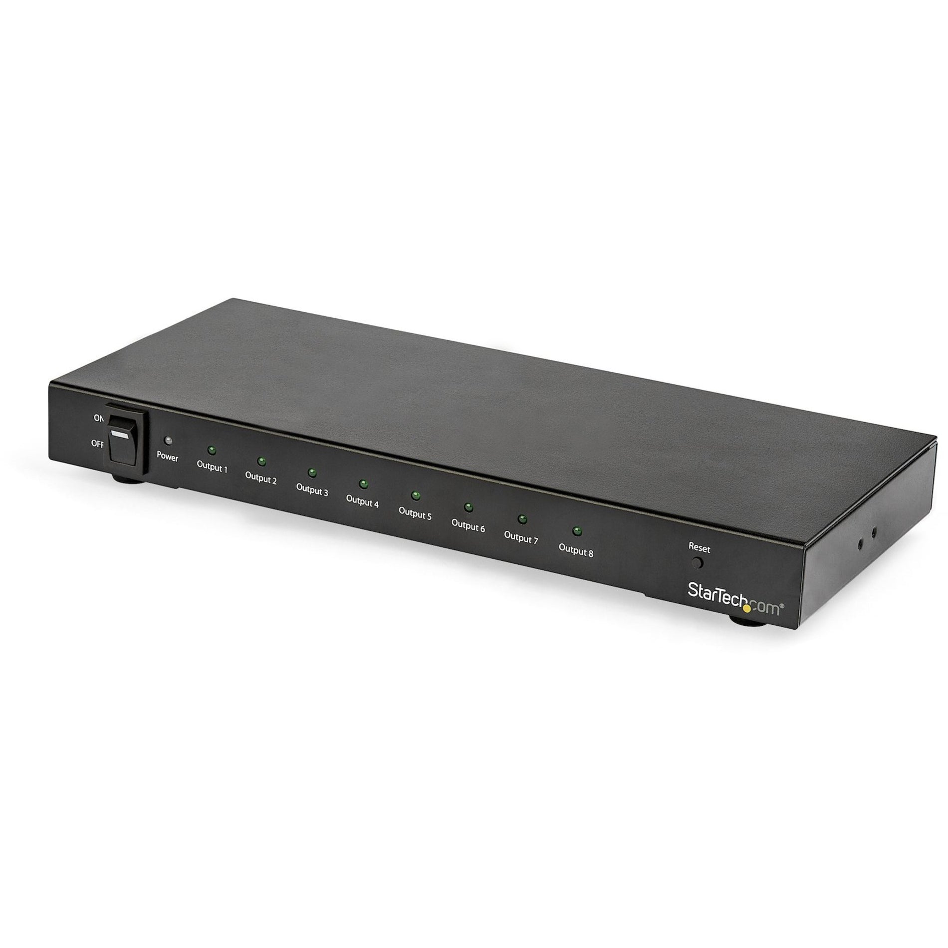 StarTech.com ST128HD20 8-Port 4K 60Hz HDMI Splitter, HDR Support, 7.1 Surround Sound Audio