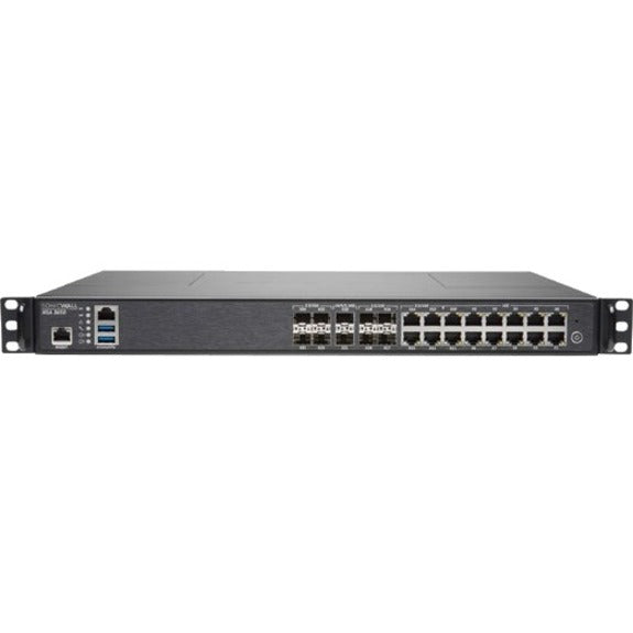 SonicWall 01-SSC-4079 NSA 3650 Network Security/Firewall Appliance, Gigabit Ethernet, Wireless LAN, 16 Ports