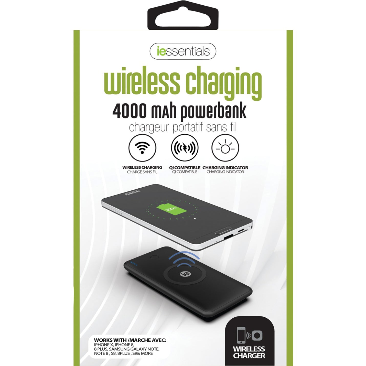 Mizco IEN-WCP Induction Charger, Wireless Charging Pad with 2 USBs