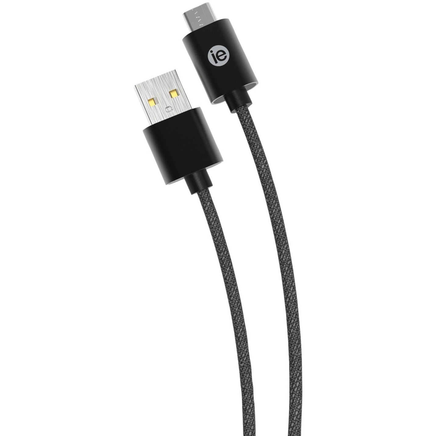 DigiPower IEN-BC10C-BK USB Data Transfer Cable, 10ft Braided USB-C to USB A Cable, Black