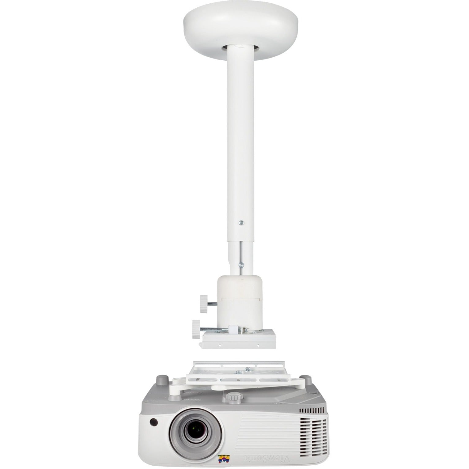 ViewSonic PJ-WMK-007 Ceiling Mount for Projector, White - Easy Installation and Secure Mounting