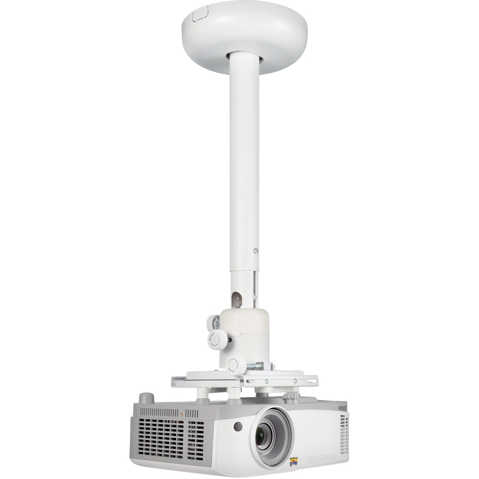 ViewSonic PJ-WMK-007 Ceiling Mount for Projector, White - Easy Installation and Secure Mounting