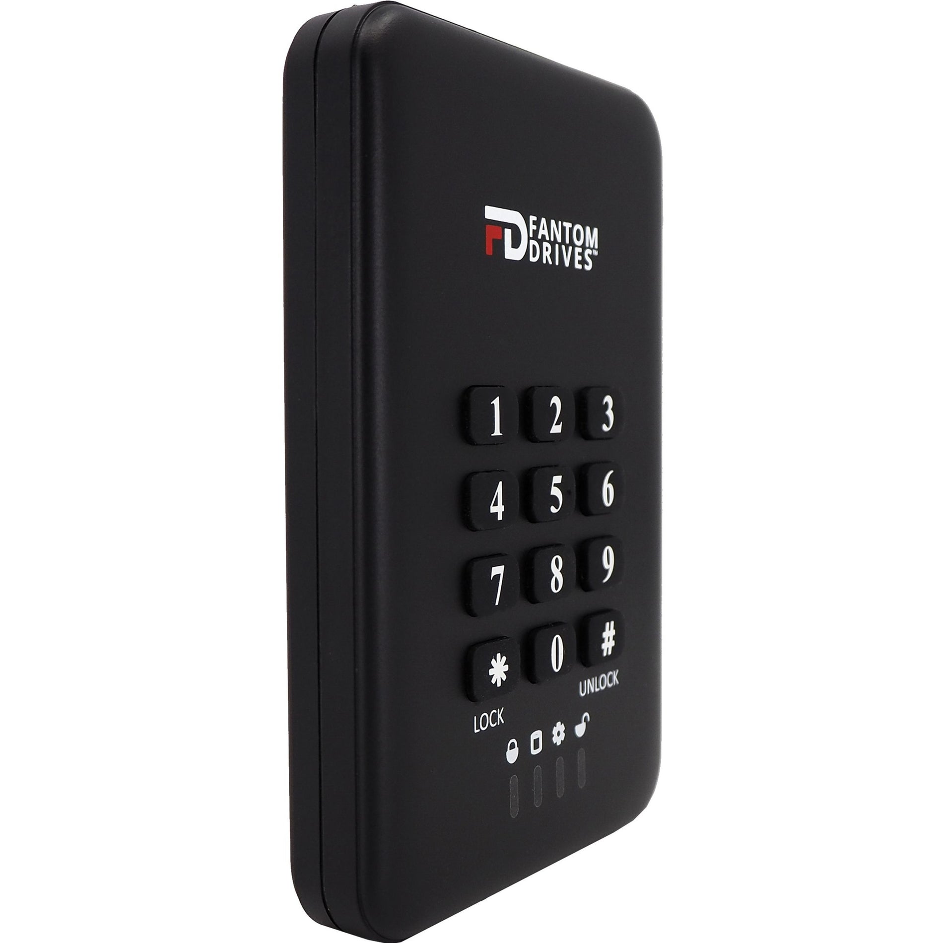 Fantom Drives DSS2000 Datashield 2TB Encrypted SSD, 256-Bit AES Hardware Encryption, Portable Solid State Drive