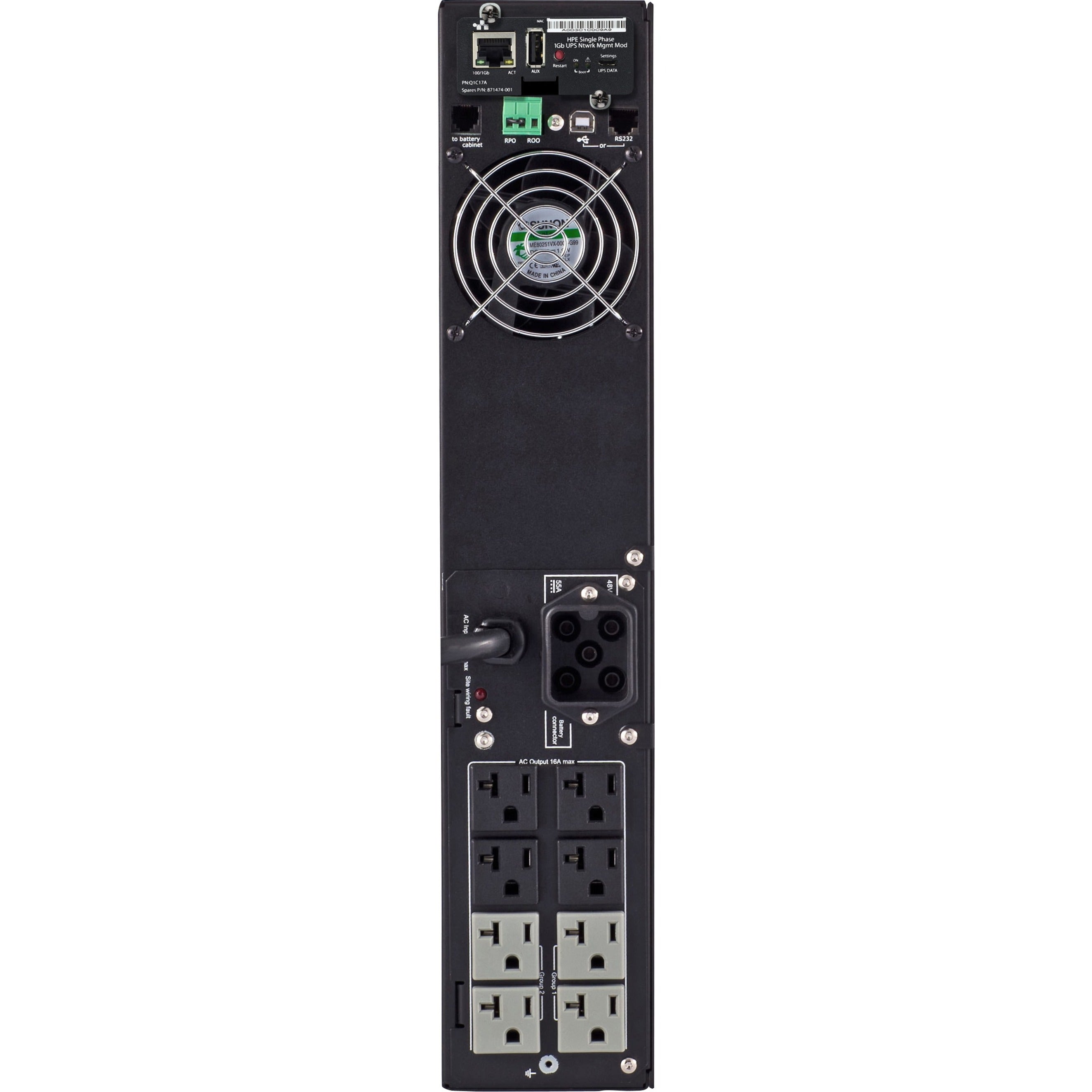 HPE Q1L84A R/T2200 1920VA Tower/Rack Mountable UPS, 1920W Load Capacity, Hot Swappable