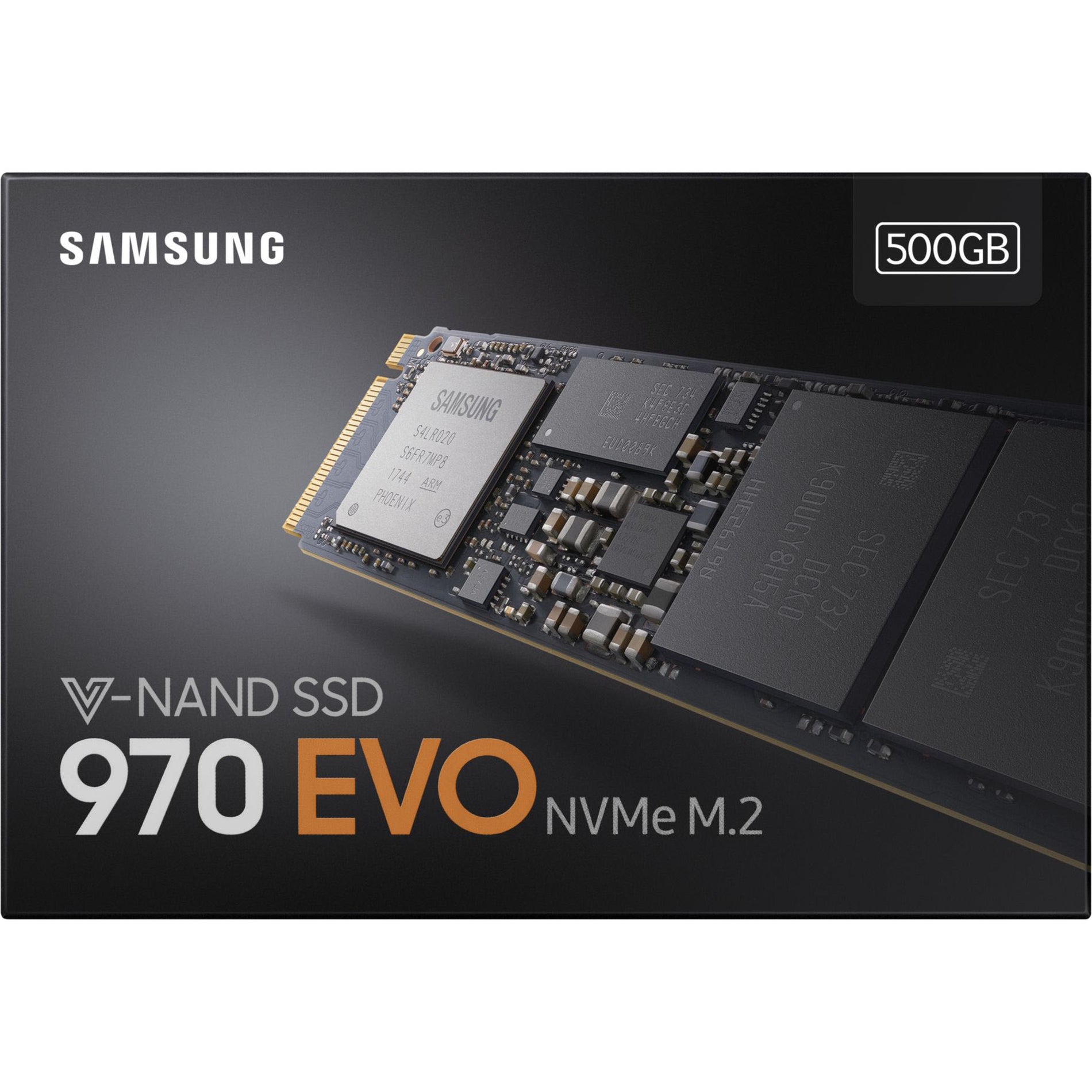 Samsung MZ-V7E500BW SSD 970 EVO NVMe M.2 500GB, High-Speed Solid State Drive