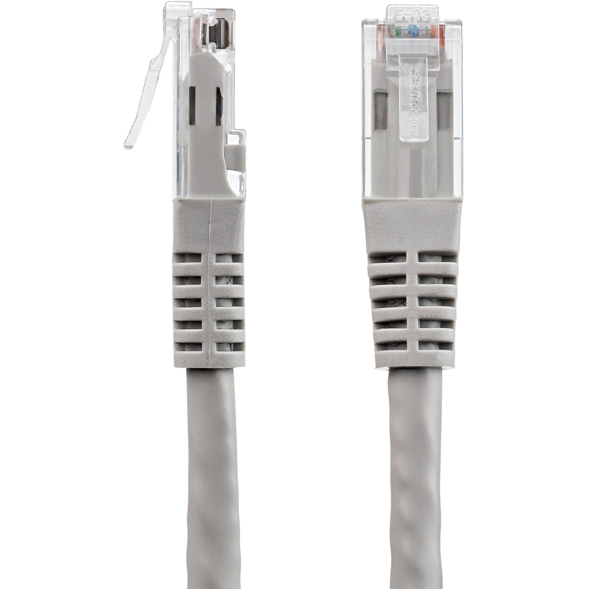 StarTech.com C6PATCH35GR 35ft Gray Molded Cat6 UTP Patch Cable ETL Verified, 10 Gbit/s Data Transfer Rate, Snagless Boot