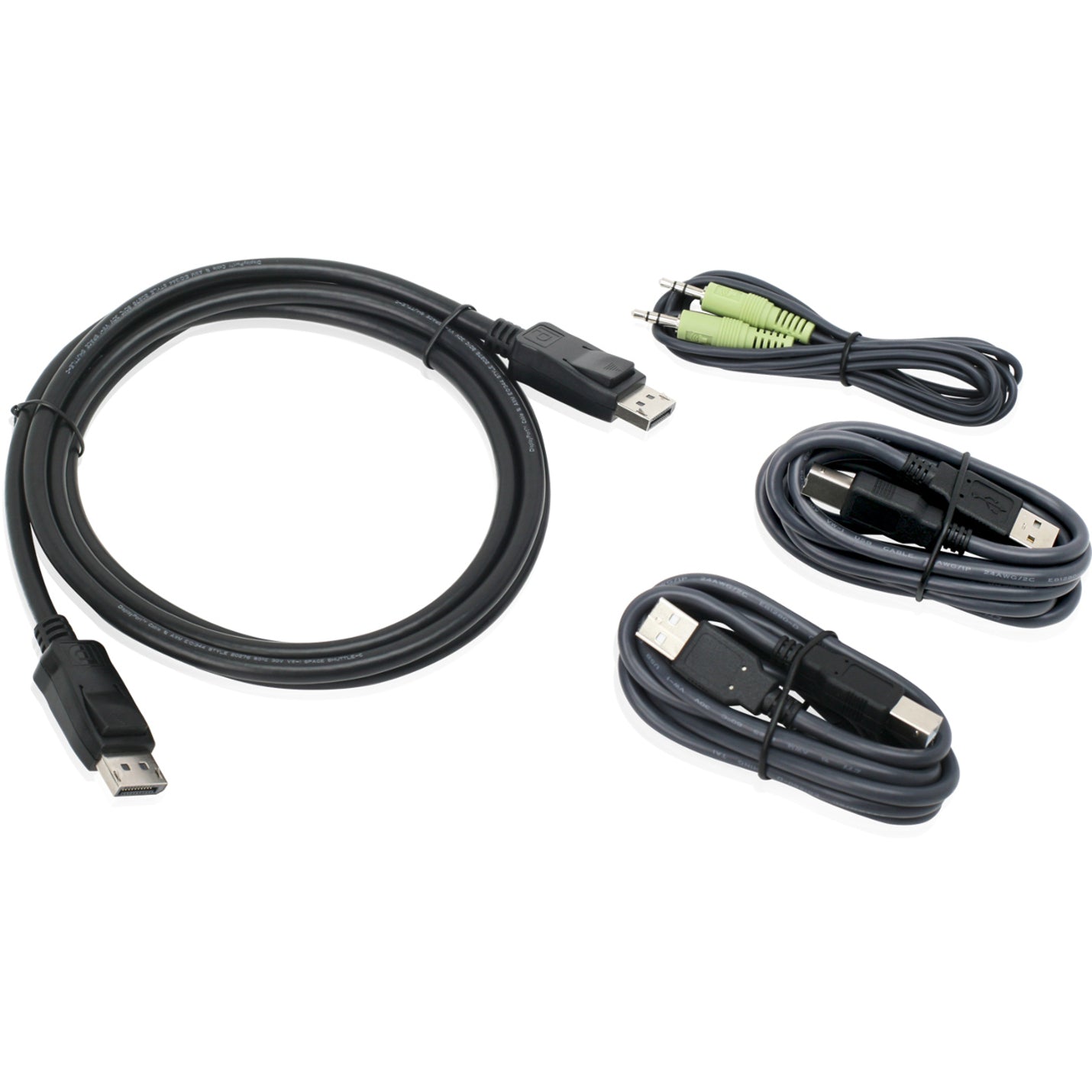 IOGEAR G2L902UTAA3 6 Ft. DisplayPort, USB KVM Cable Kit with Audio (TAA), TAA Compliant