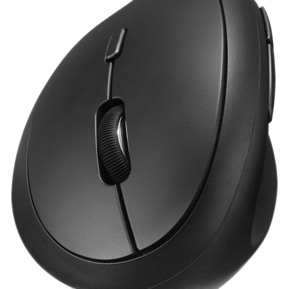 Adesso IMOUSE V10 Wireless Vertical Ergonomic Mini Mouse, 2.4 GHz Radio Frequency, 1600 dpi Optical, USB Interface