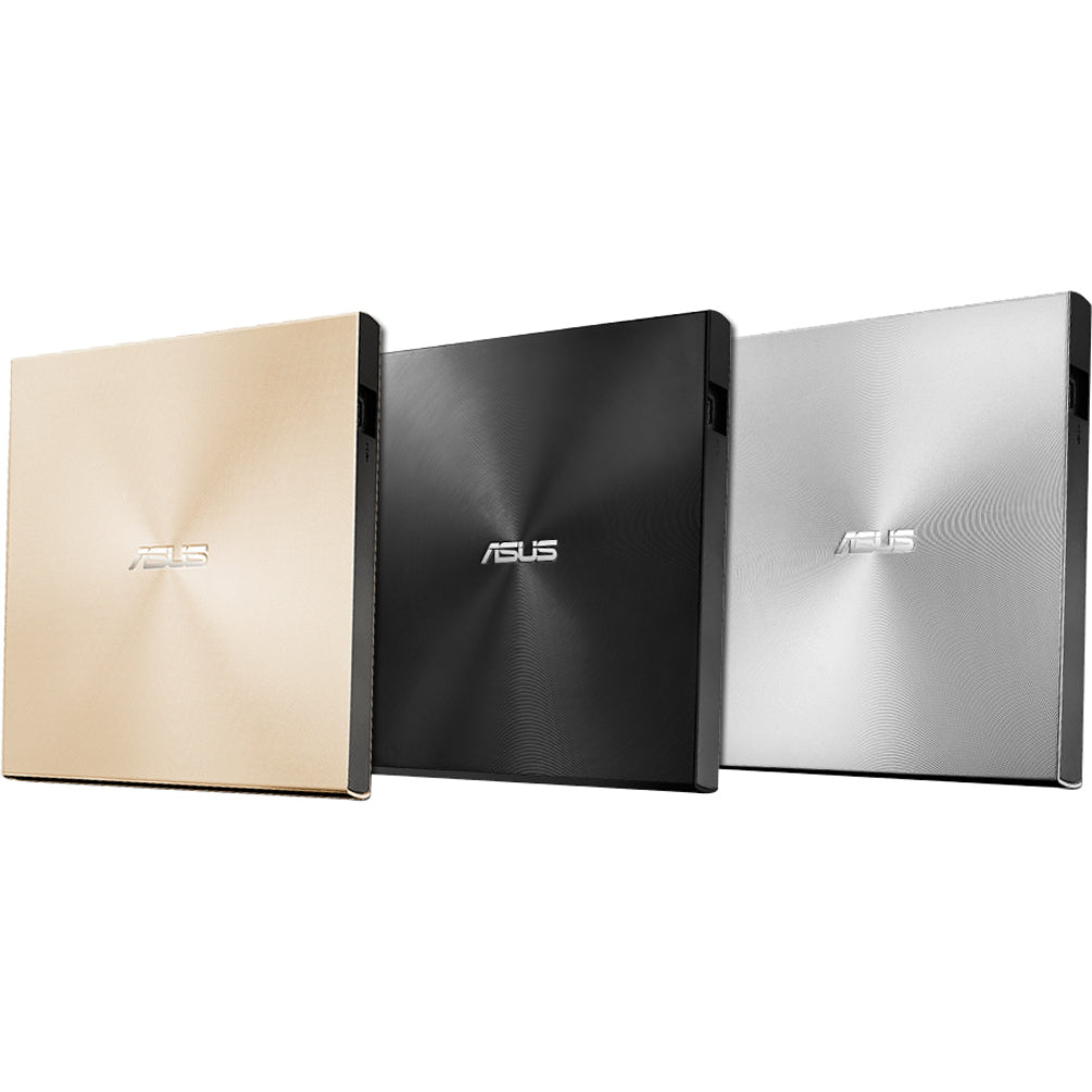Asus SDRW-08U9M-U/BLK/G/AS/P2G ZenDrive SDRW-08U9M-U, Ultra-Slim External DVD-RW, USB Type-C and Type-A Interfaces