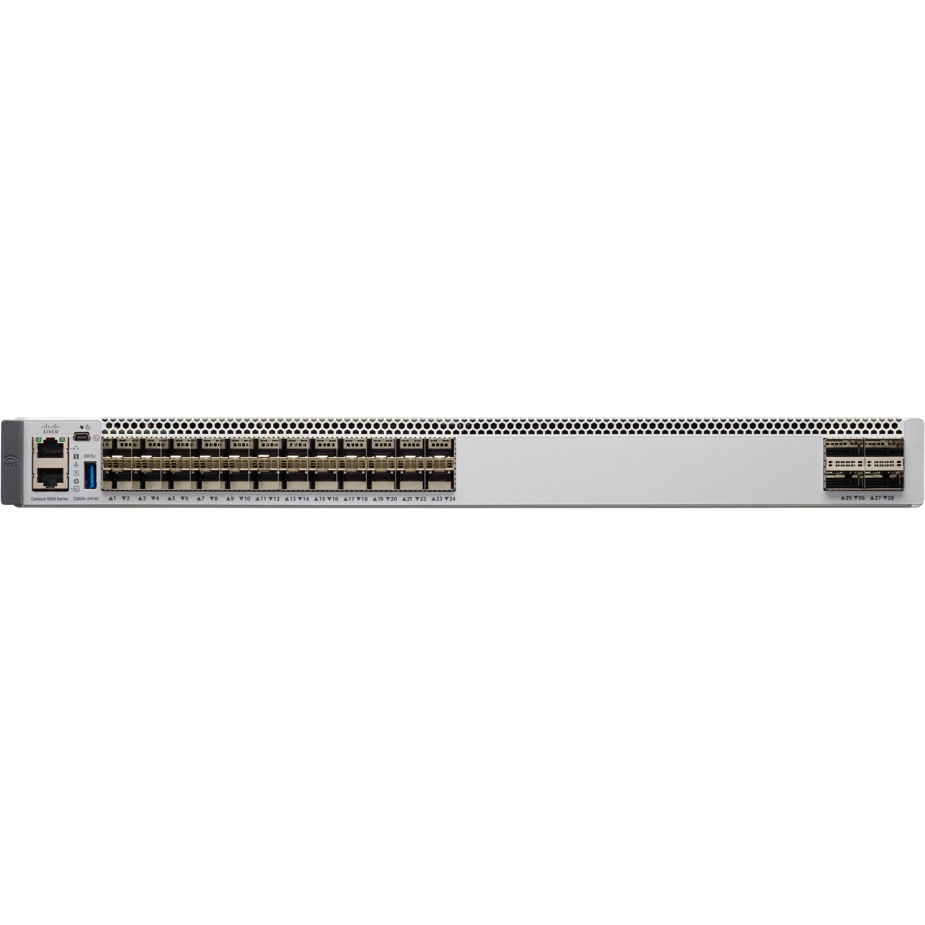 Cisco C9500-24Y4C-A Catalyst C9500-24Y4C Layer 3 Switch, 24 x 25 Gigabit Ethernet Expansion Slot, 4 x 100 Gigabit Ethernet Uplink