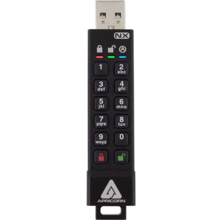 Apricorn ASK3-NX-16GB Aegis Secure Key 3NX USB 3.0 Flash Drive, 16GB, 256-bit AES Encryption