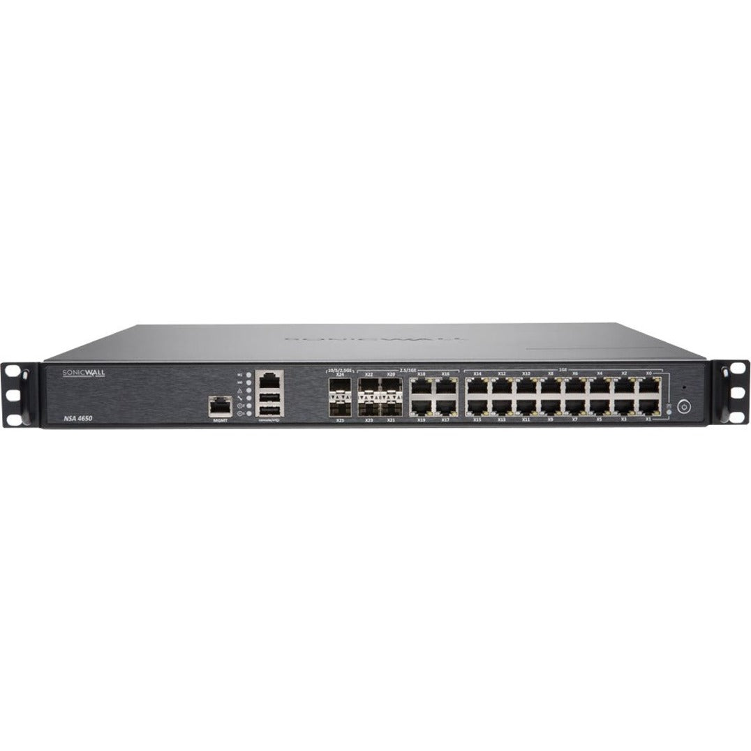 SonicWall 01-SSC-1938 NSA 4650 Network Security/Firewall Appliance, Gigabit Ethernet, 20 Ports