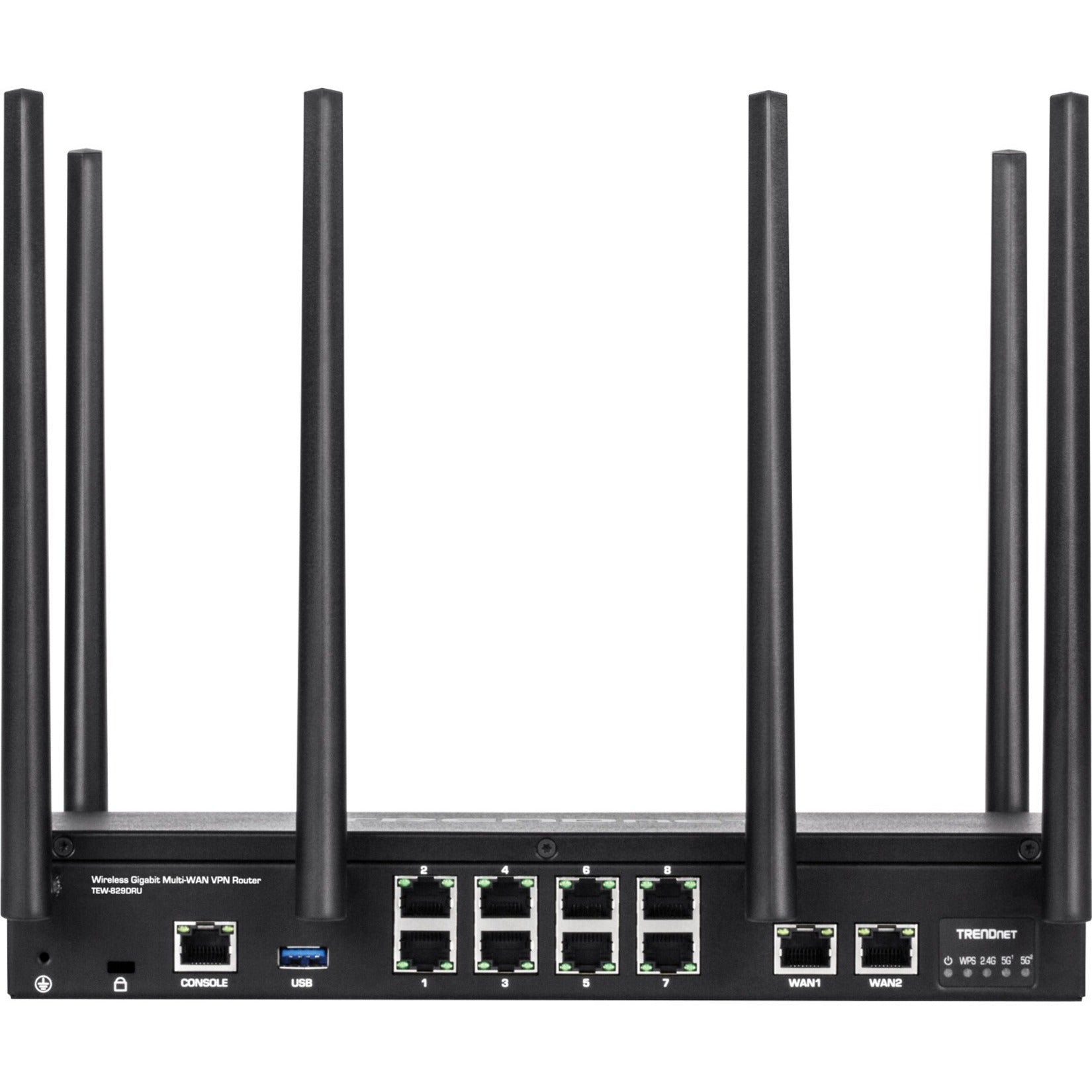 TRENDnet TEW-829DRU AC3000 Wireless Gigabit Multi-WAN VPN SMB Router, Wave 2