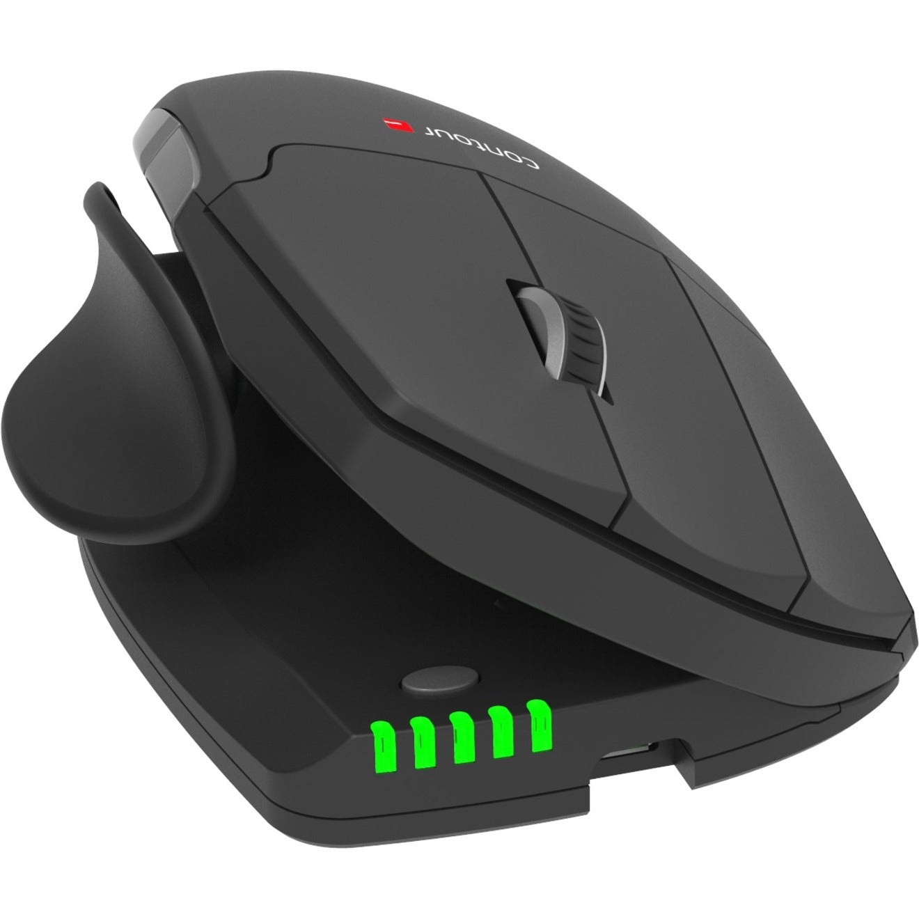 Contour UNIMOUSE-L-WL Unimouse Mouse, Ergonomic Left-Handed Wireless Scroll Wheel, 2800 dpi