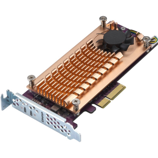 QNAP QM2-2P-244A Dual M.2 22110/2280 PCIe SSD Expansion Card, High-Speed Storage Upgrade Solution