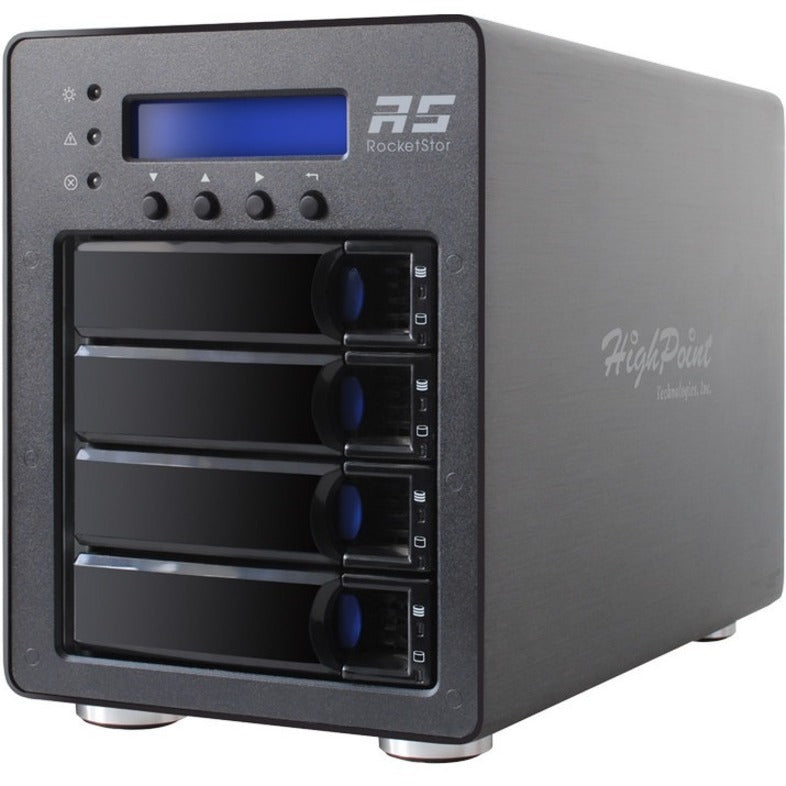 HighPoint SSD6540 eNVME 4-Bay U.2 NVMe RAID Storage Solution, 4 SSD Slots, 3-Year Warranty