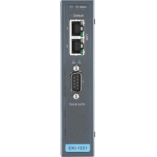 Advantech EKI-1221-CE 1-port Modbus Gateway, Rail-mountable, Wall Mountable, 10/100Base-TX, Fast Ethernet