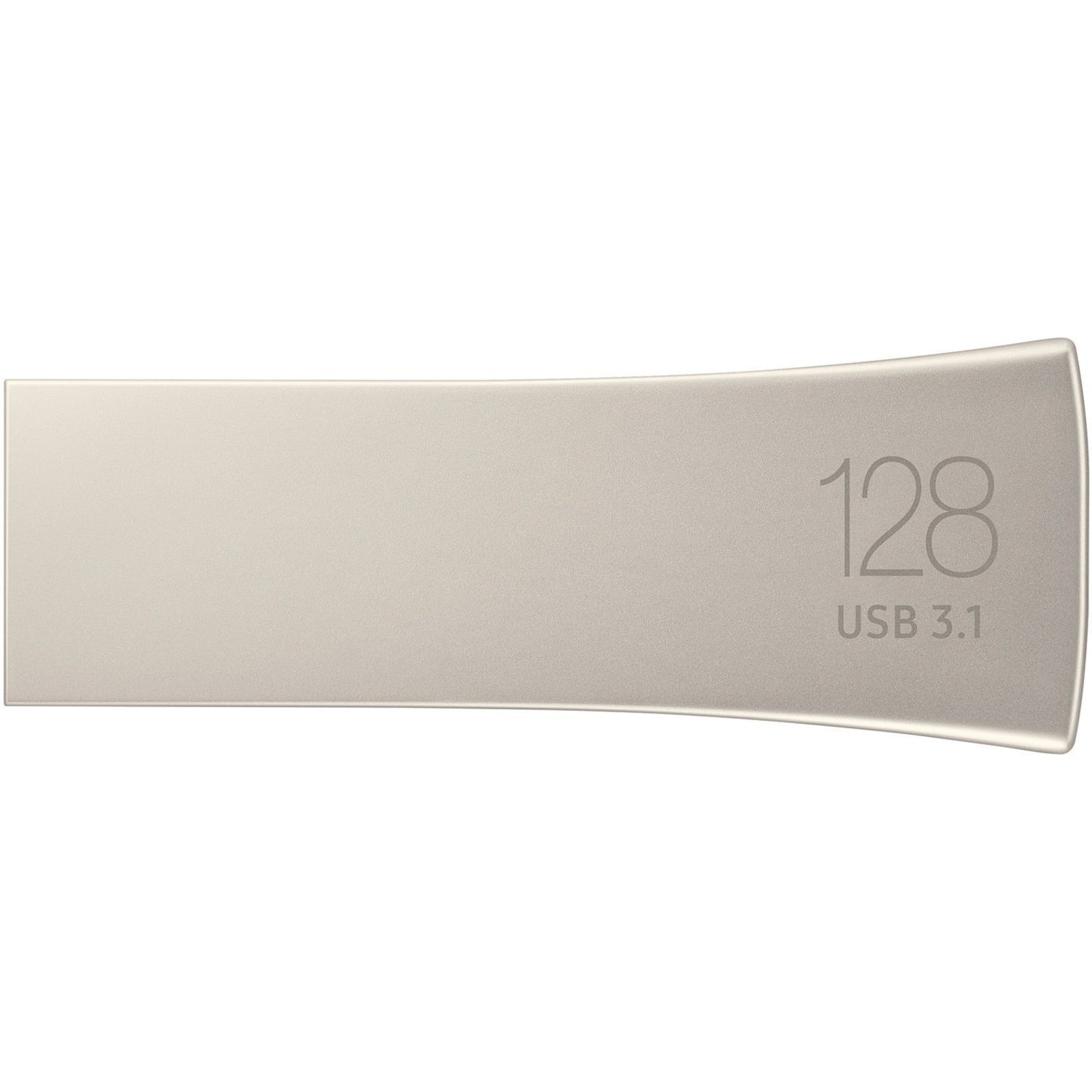 Samsung MUF-128BE3/AM USB 3.1 Flash Drive BAR Plus 128GB Champagne Silver, 5 Year Warranty