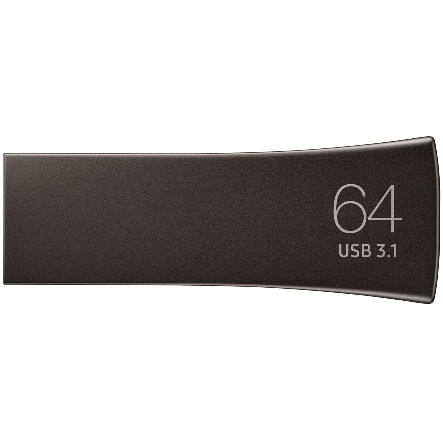 Samsung MUF-64BE4/AM BAR Plus USB 3.1 Flash Drive 64GB Titan Grey, High-Speed Data Transfer and Durable Design