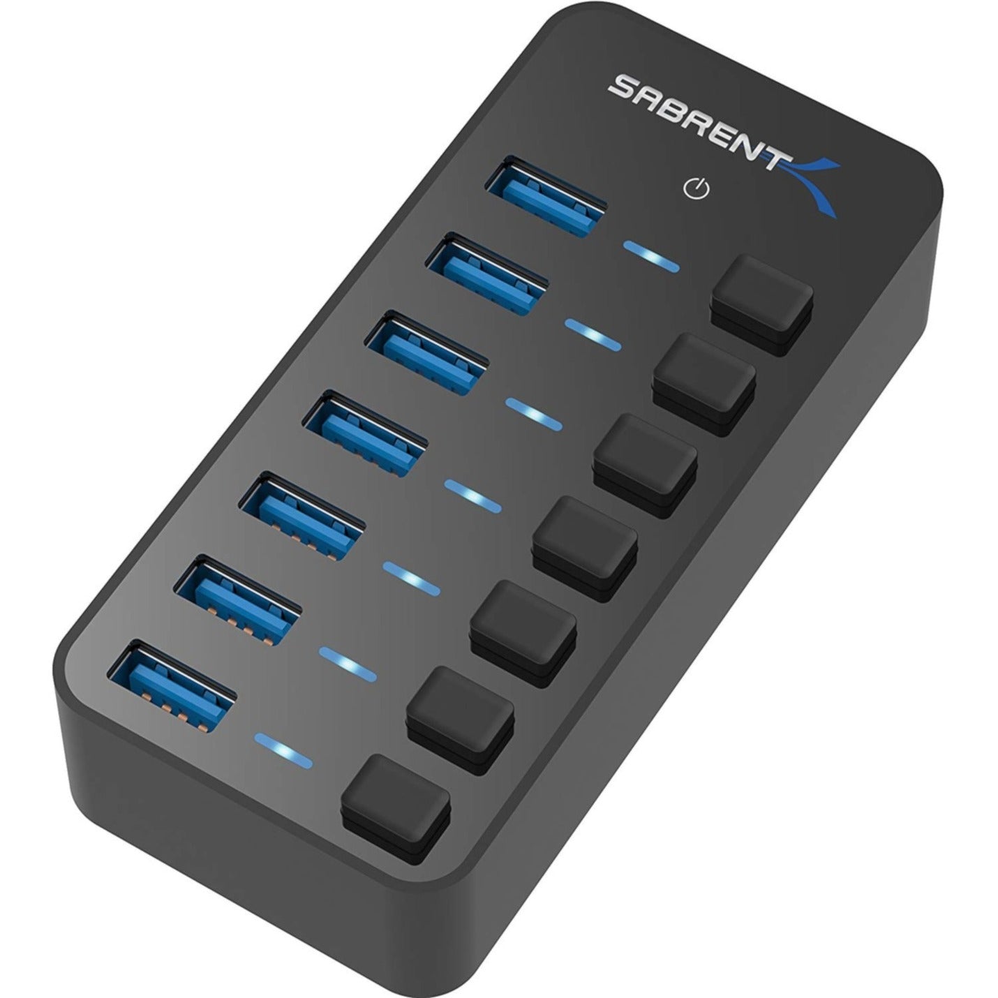 Sabrent HB-BUP7 36W 7-Port USB 3.0 Hub with Individual Power Switches and LEDs, Expand Your USB Connectivity