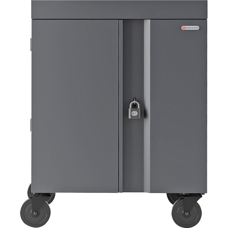 Bretford TVC36PAC-CK CUBE Cart 36, AC Charging, Charcoal Paint - Durable, Secure, and Efficient Charging Solution