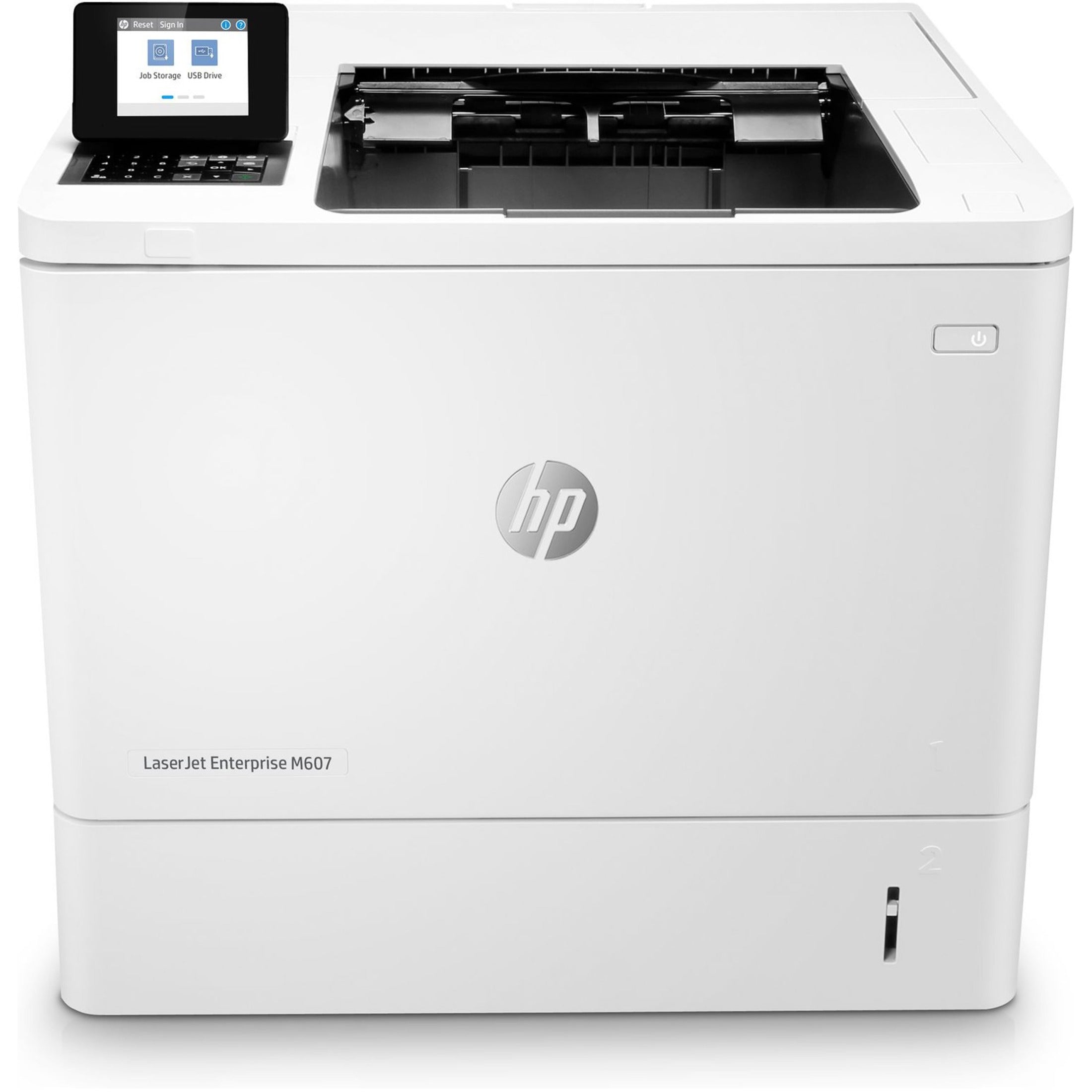 HP K0Q14AR#BGJ LaserJet M607n Desktop Laser Printer, Refurbished, Monochrome, USB, Energy Star