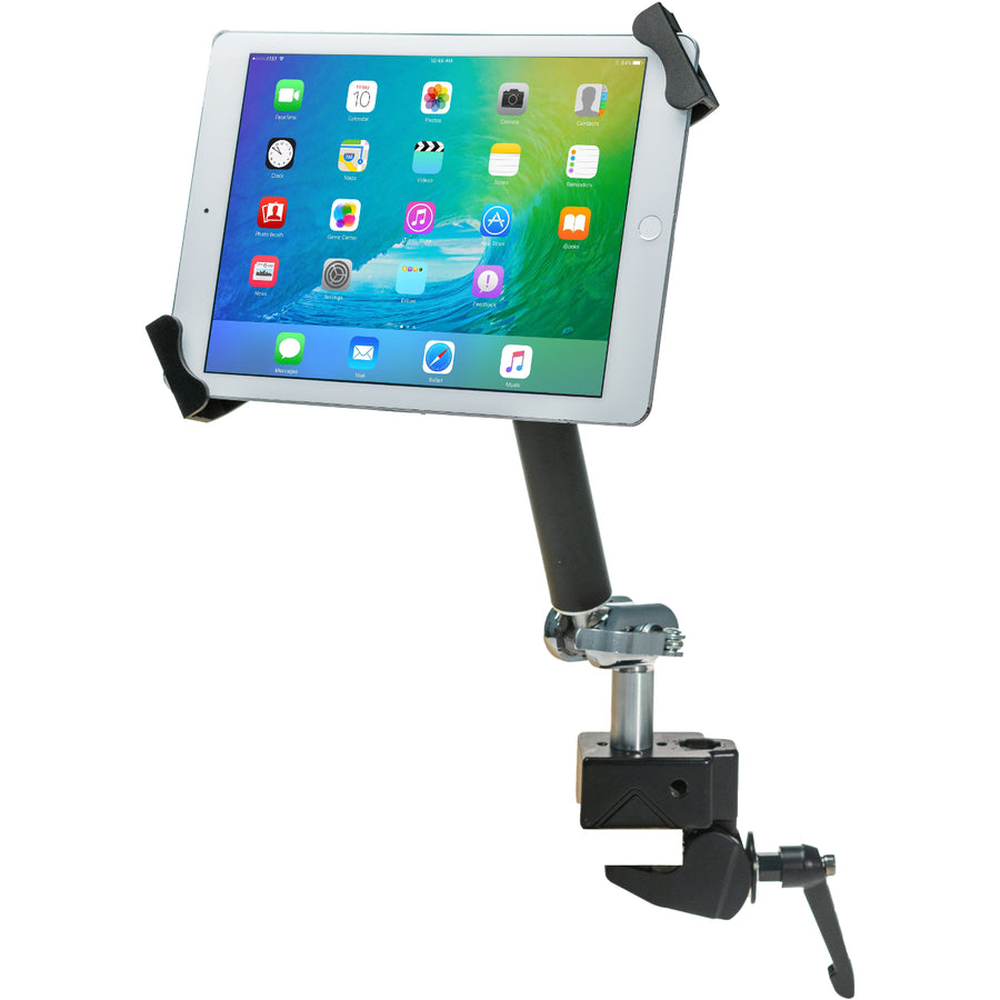 CTA Digital PAD-HPCS Multi-flex Clamp Mount for Tablet, iPad Pro, iPad Air, iPad mini, Heavy-Duty Security Pole Clamp for 7-14 Inch Tablets