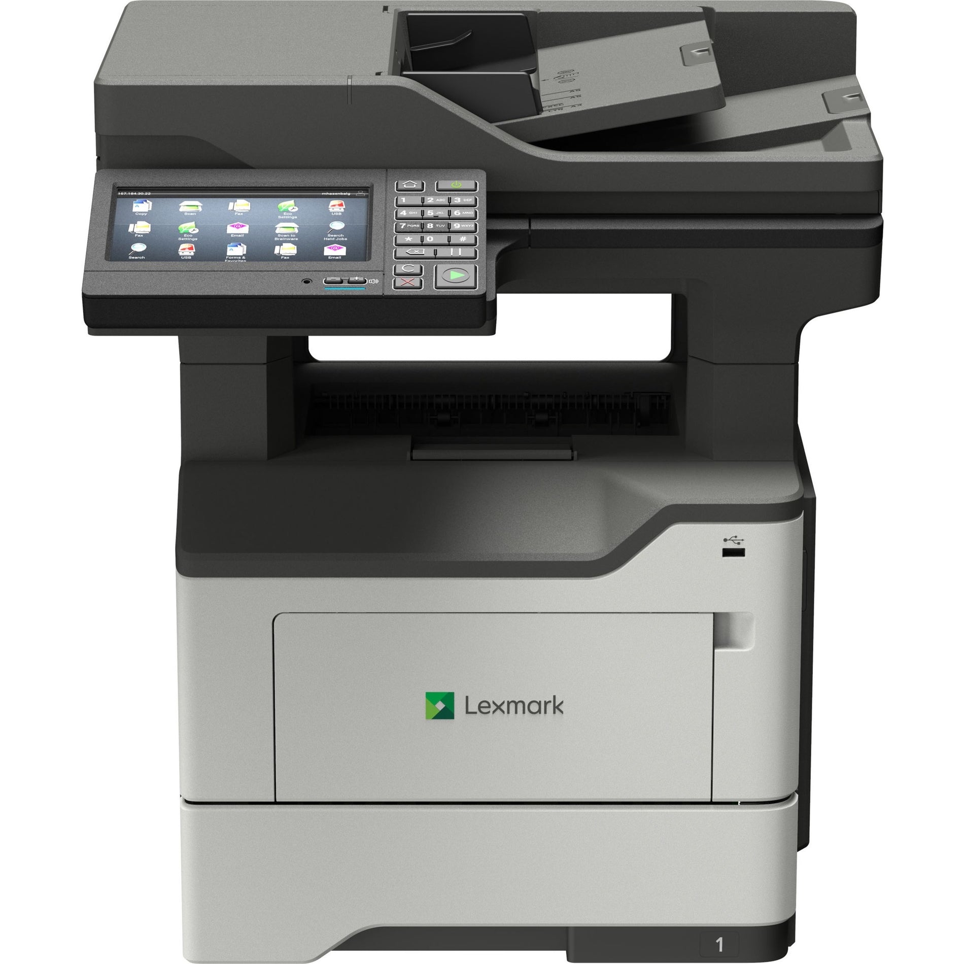 Lexmark 36ST905 MX622ade Laser Multifunction Printer, Monochrome, 50 ppm, 1200 x 1200 dpi