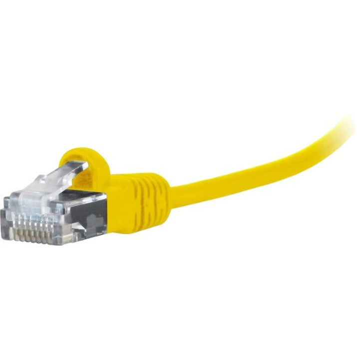 Comprehensive MCAT6-1PROYLW MicroFlex Pro AV/IT CAT6 Snagless Patch Cable Yellow 1ft, Lifetime Warranty
