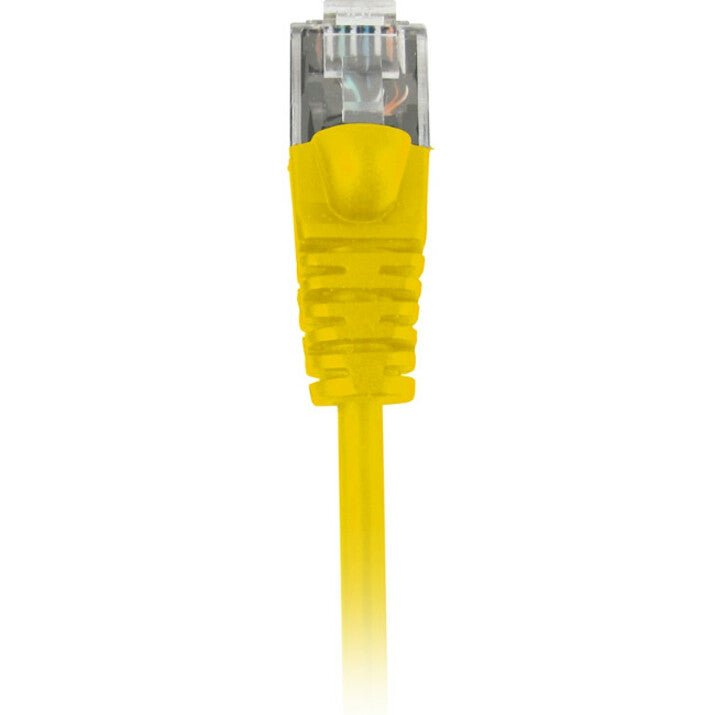 Comprehensive MCAT6-1PROYLW MicroFlex Pro AV/IT CAT6 Snagless Patch Cable Yellow 1ft, Lifetime Warranty