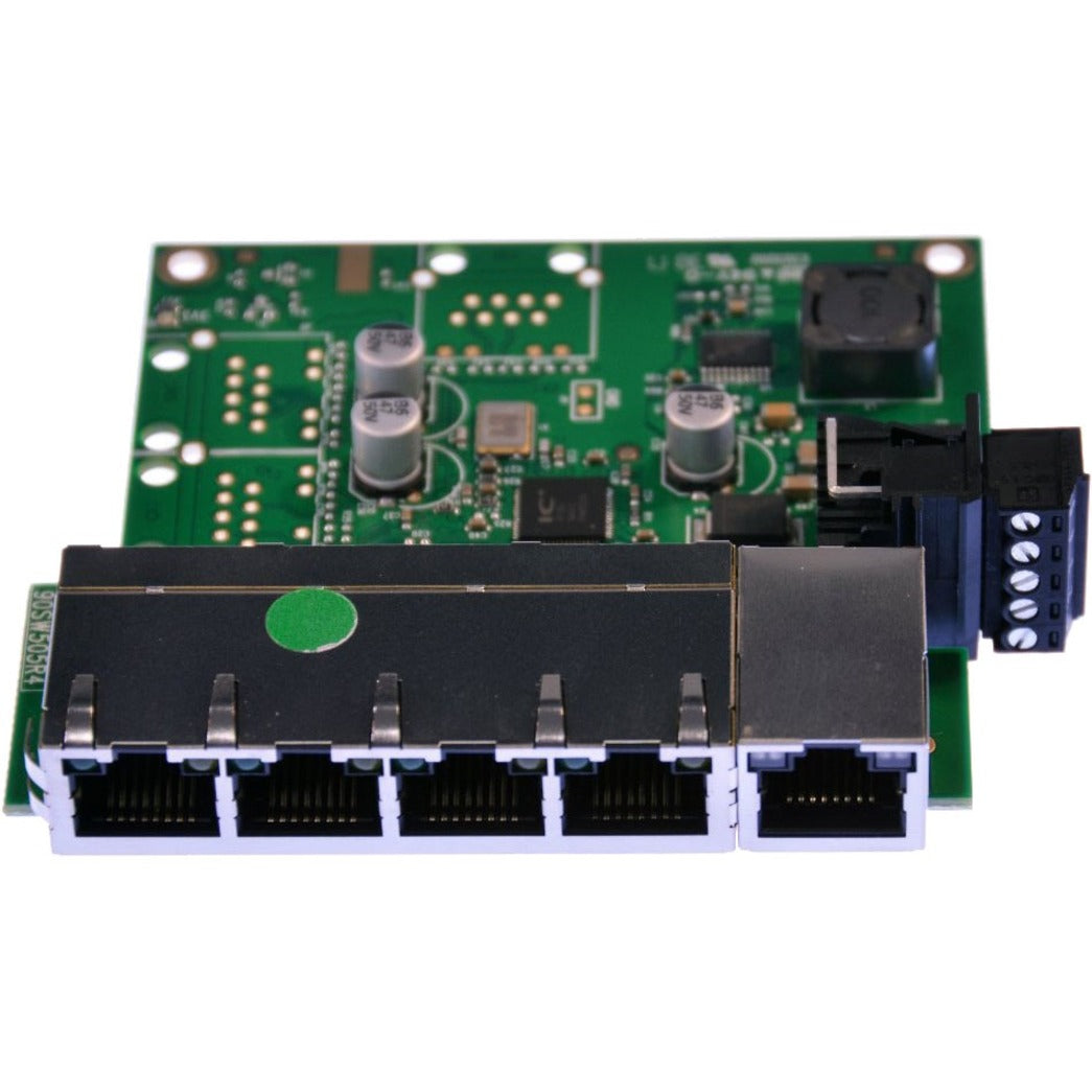 Brainboxes SW-105 Industrial Embeddable 5 Port Ethernet Switch, Fast Ethernet, Compact Design