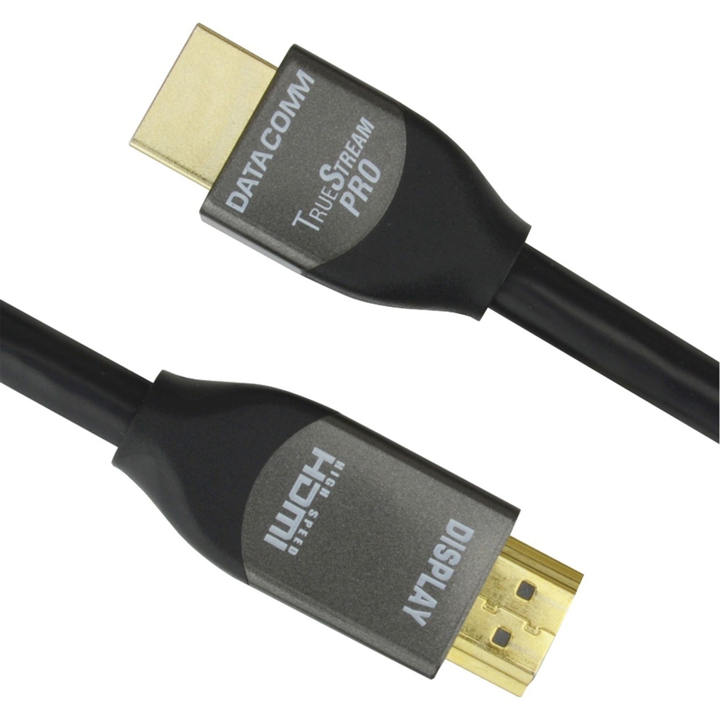 DataComm 46-1812-BK TrueStream Pro HDMI Audio/Video Cable 12 ft 18 Gbit/s 4K HDR Support
