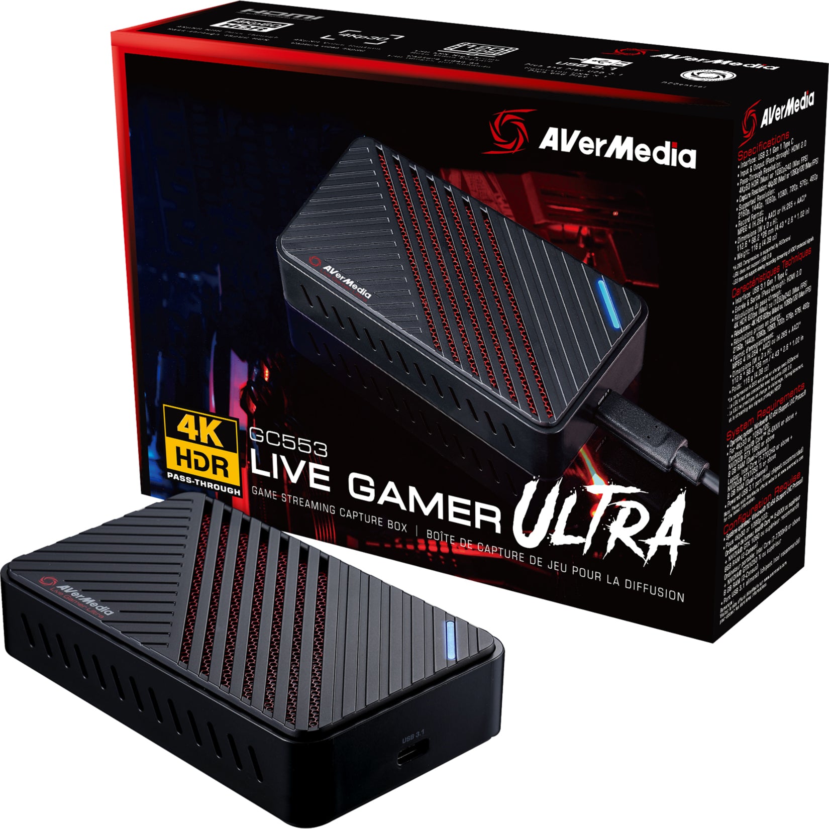 AVerMedia GC553 Live Gamer Ultra Game Capturing Device, Video Streaming, Video Recording
