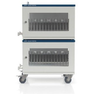 JAR Systems CSEM-1615-2U Flex-Share Stapel- und Mobilitätsbundle Ladewagen für Klassenzimmer 32 Geräte unterstützt