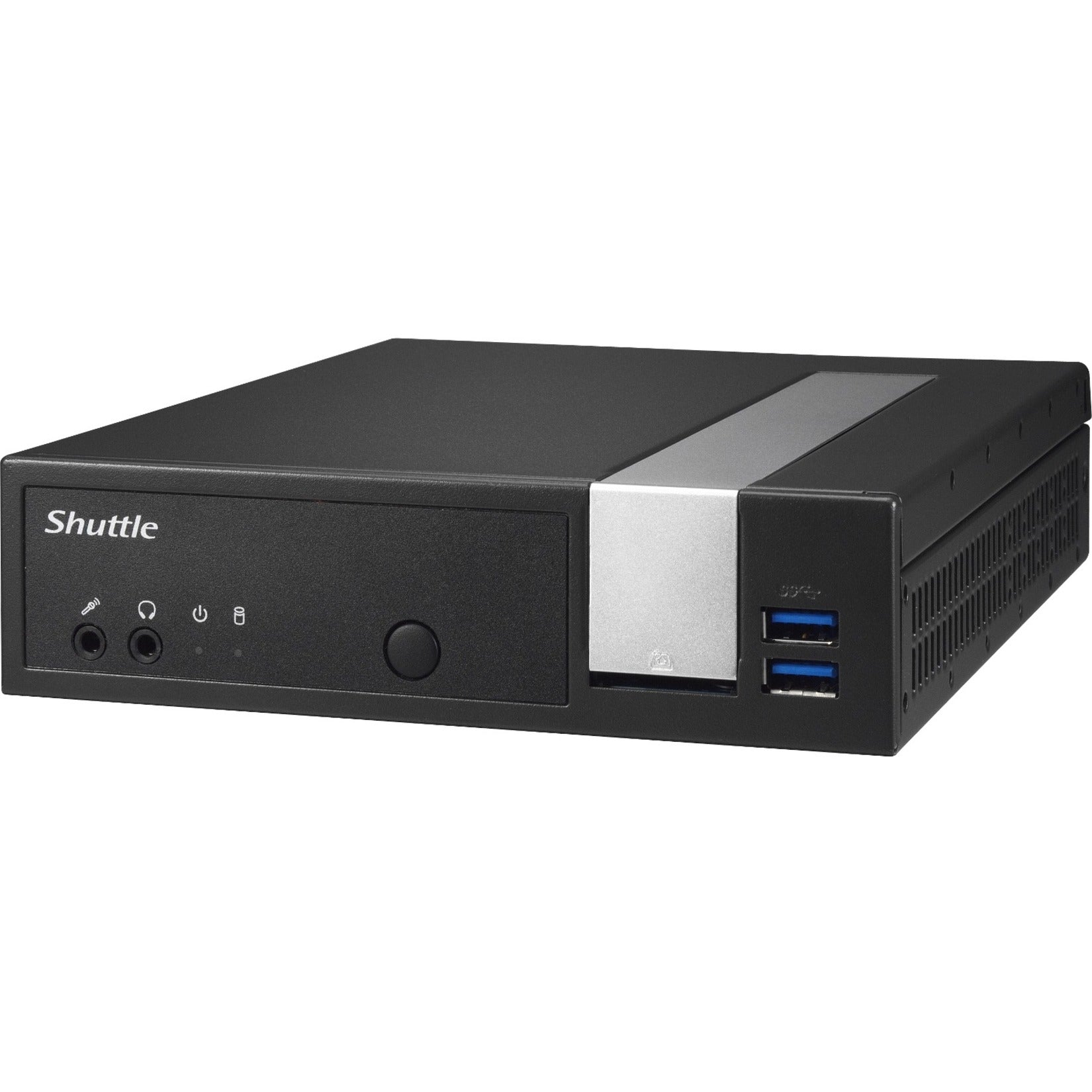 Shuttle DL10J XPC slim Barebone System - Intel Celeron J4005, 3 Year Warranty, DDR4 SDRAM, HDMI, VGA, DisplayPort, 6 USB Ports, UHD Graphics 600, Wireless LAN