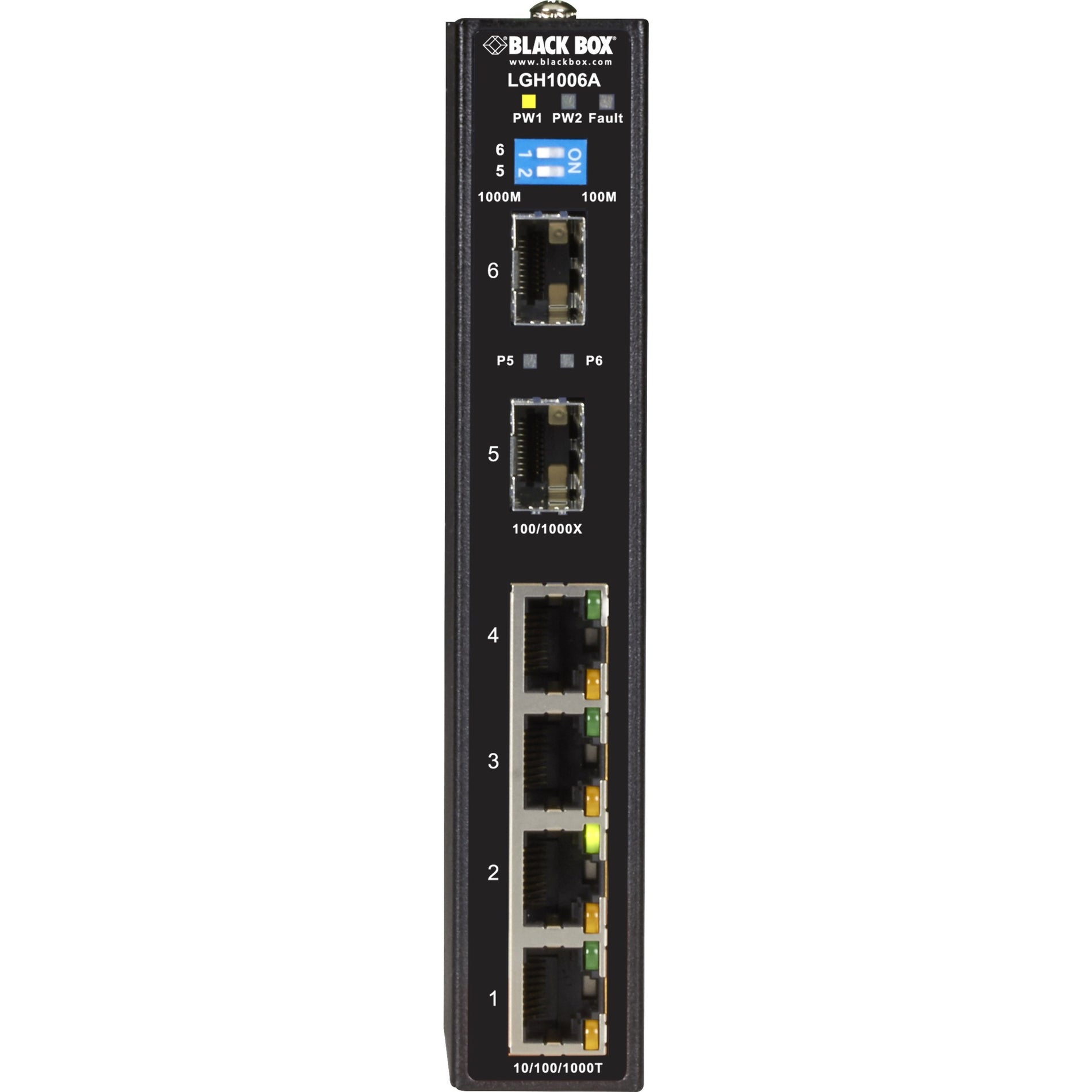 Mini Industrial Gigabit Ethernet Switch with 12~48VDC wide range powe