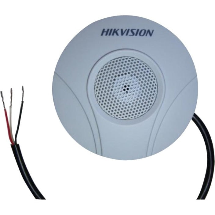 Hikvision DS-2FP2020 HI-FI Microphone for CCTV, Wired Omni-directional Microphone - White, Blue