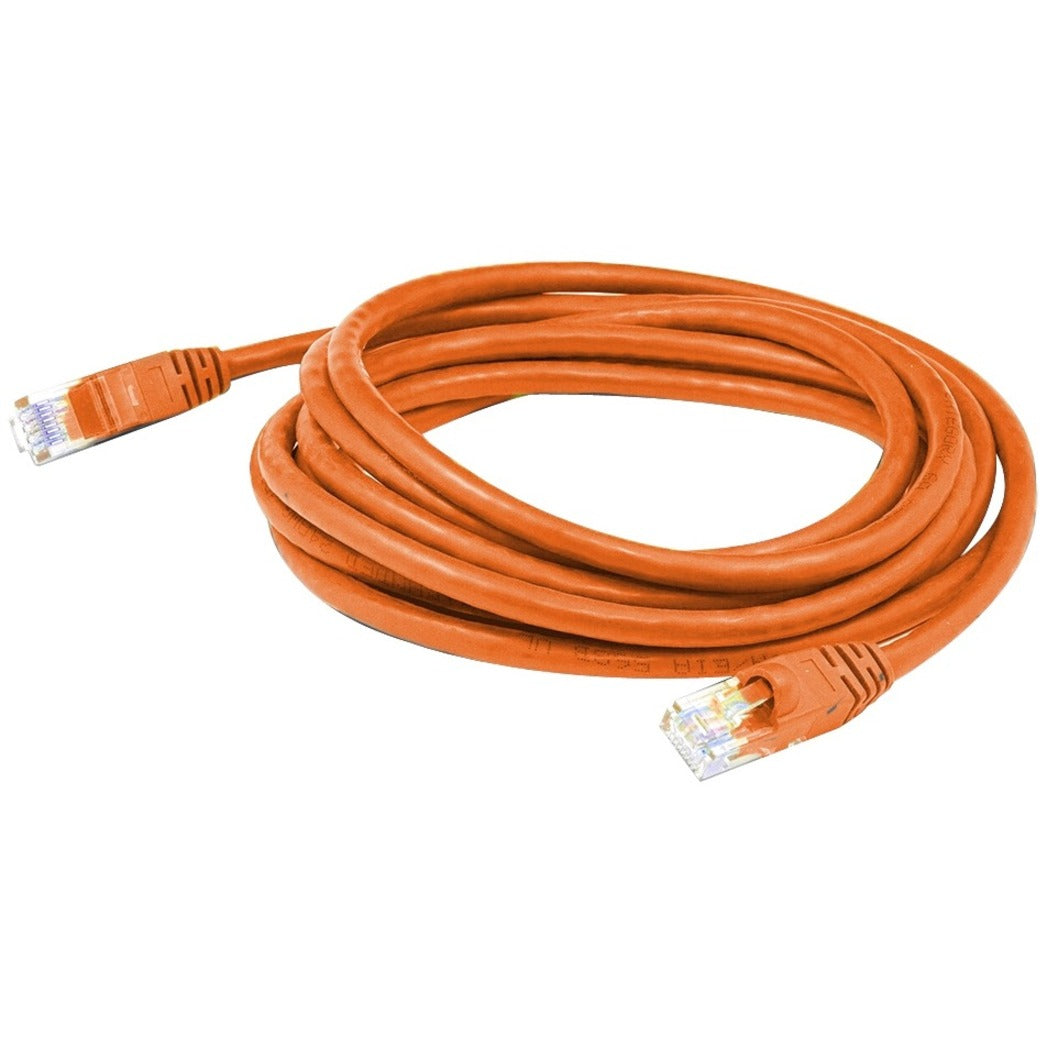 AddOn ADD-1FCAT6-OE Cat.6 UTP Network Cable, 1 ft, Orange, Stranded, Booted