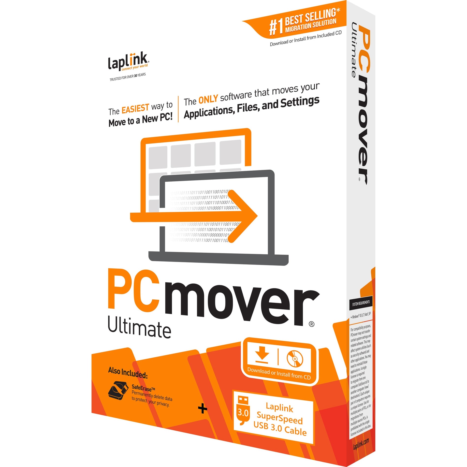 Laplink PAFGPCMP0B00APURTPEN PCmover v.11.0 Ultimate - 10 User, Easy PC Migration Software