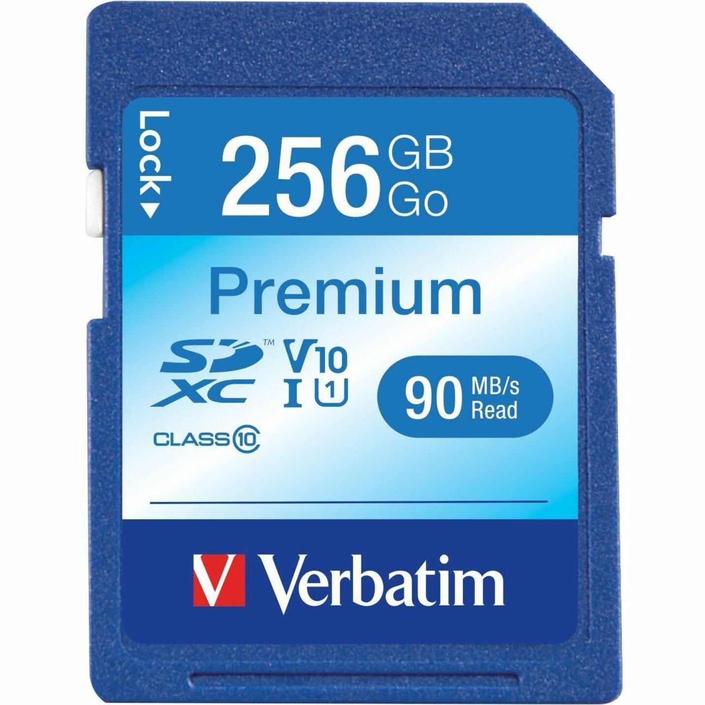 Verbatim VER99828 256GB Premium SDXC Card, High-Speed Storage for Your Devices