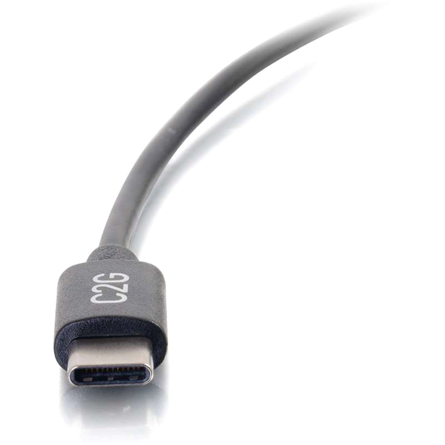 C2G 28825 3ft USB C Cable - Fast Charging, Reversible, Black