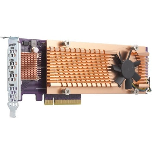 QNAP QM2-4P-384 M.2 to PCI Express Adapter, Quad M.2 PCIe SSD Expansion Card